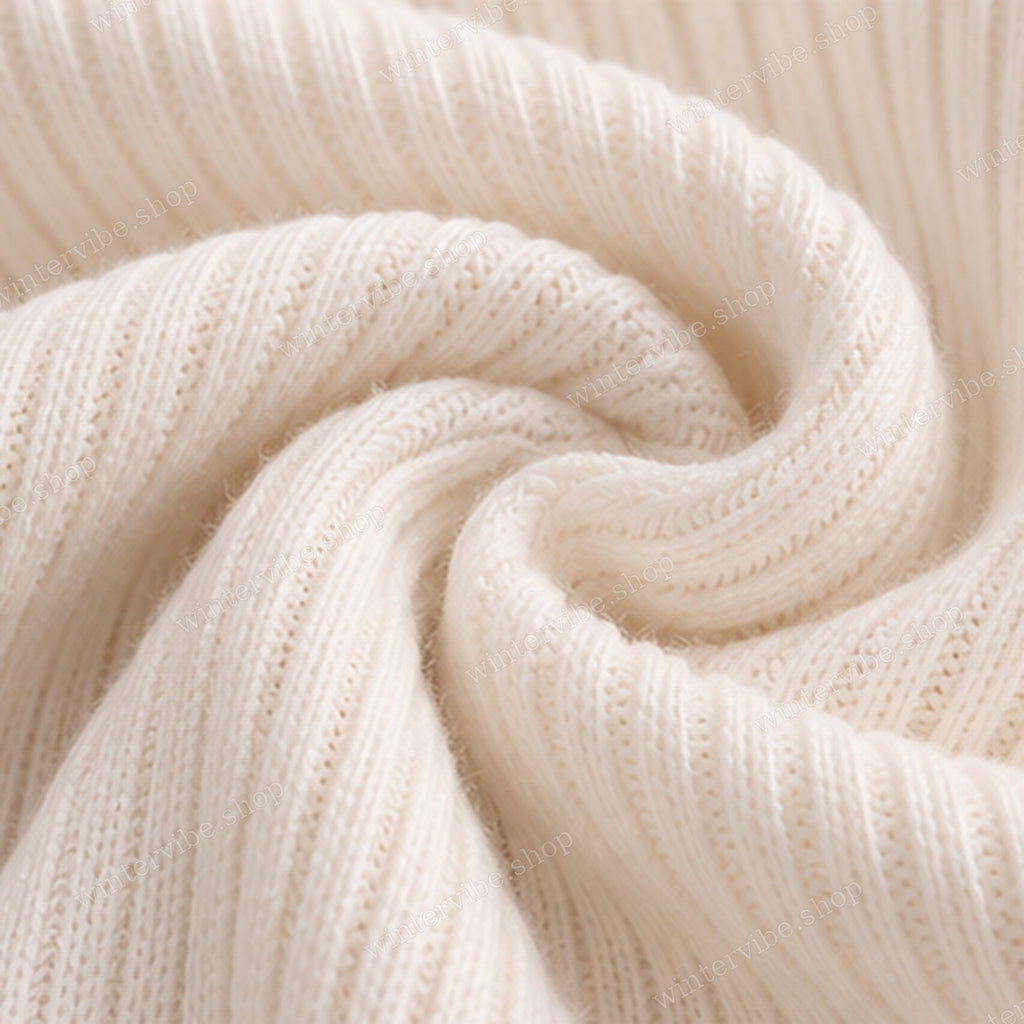 Damen-Rollkragenpullover mit Rippstrick und kuscheligem Innenfutter – Elegant & Warm durch den Winter ❄️🤍