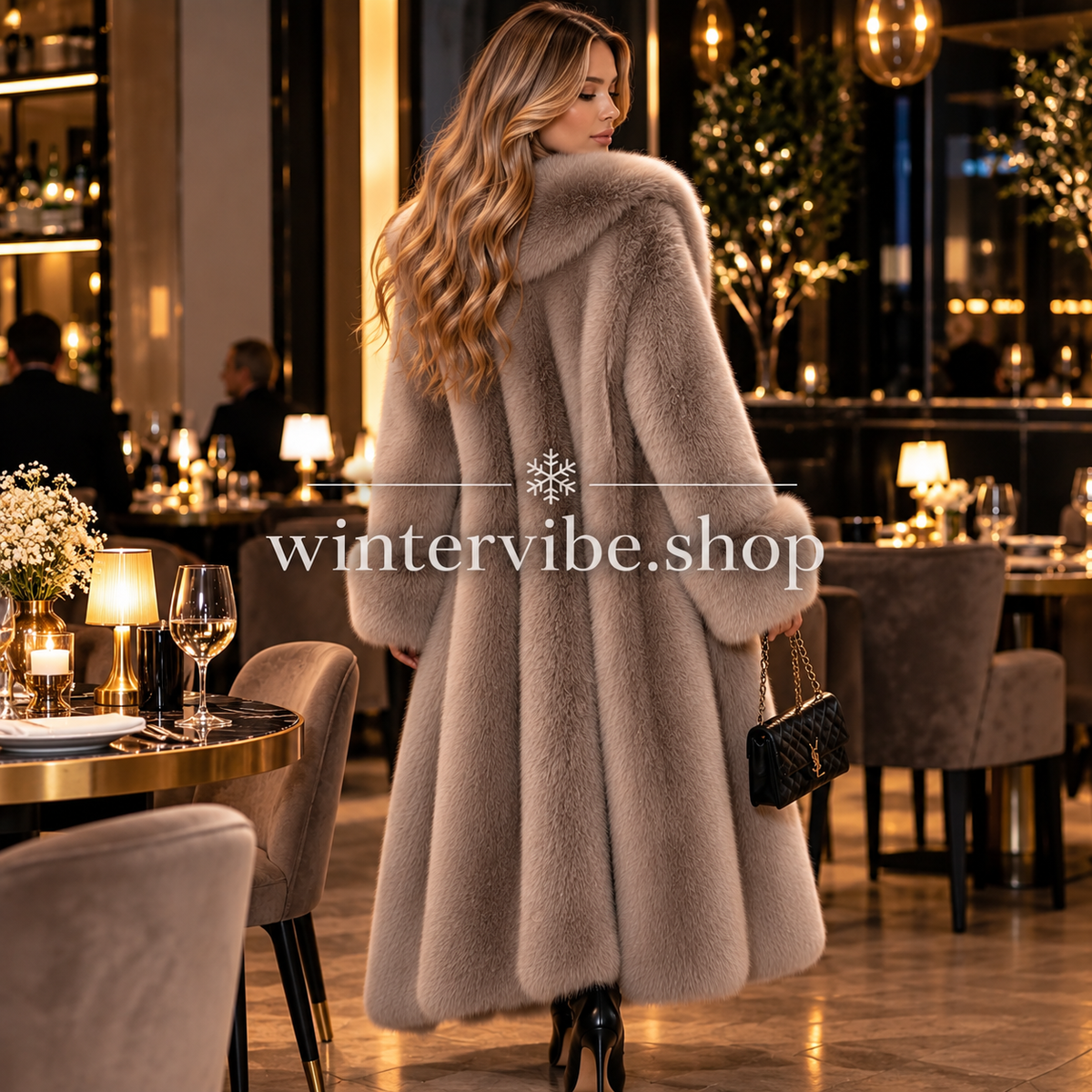 Damen-Luxusmantel in Felloptik – Elegant, Kuschelig & Zeitlos 🤎
