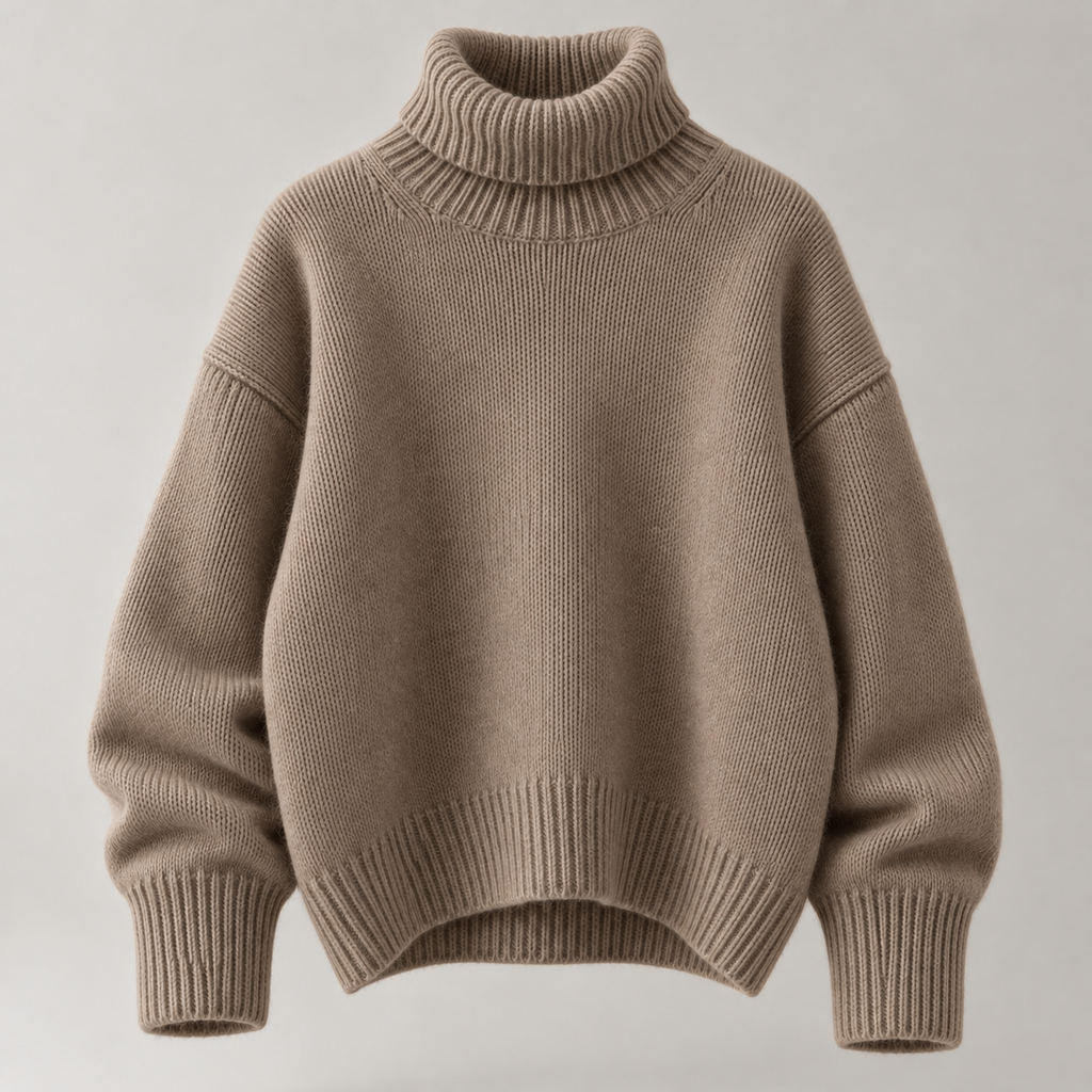Wollpullover mit Rollkragen – Zeitlose Eleganz für kalte Tage