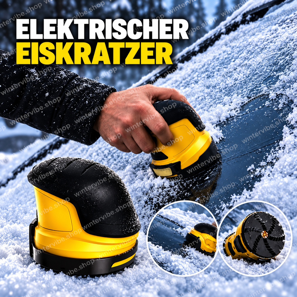 Elektrischer Auto-Eiskratzer mit rotierender Klinge – Kabellos, wiederaufladbar & leistungsstark