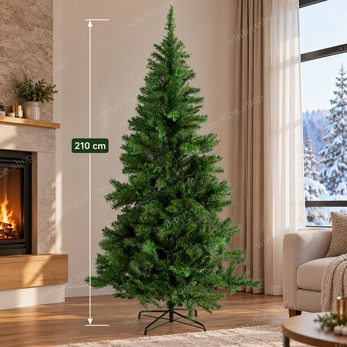 🎄 Premium Weihnachtsbaum 210 cm – Hochwertige Qualität für eine festliche Atmosphäre