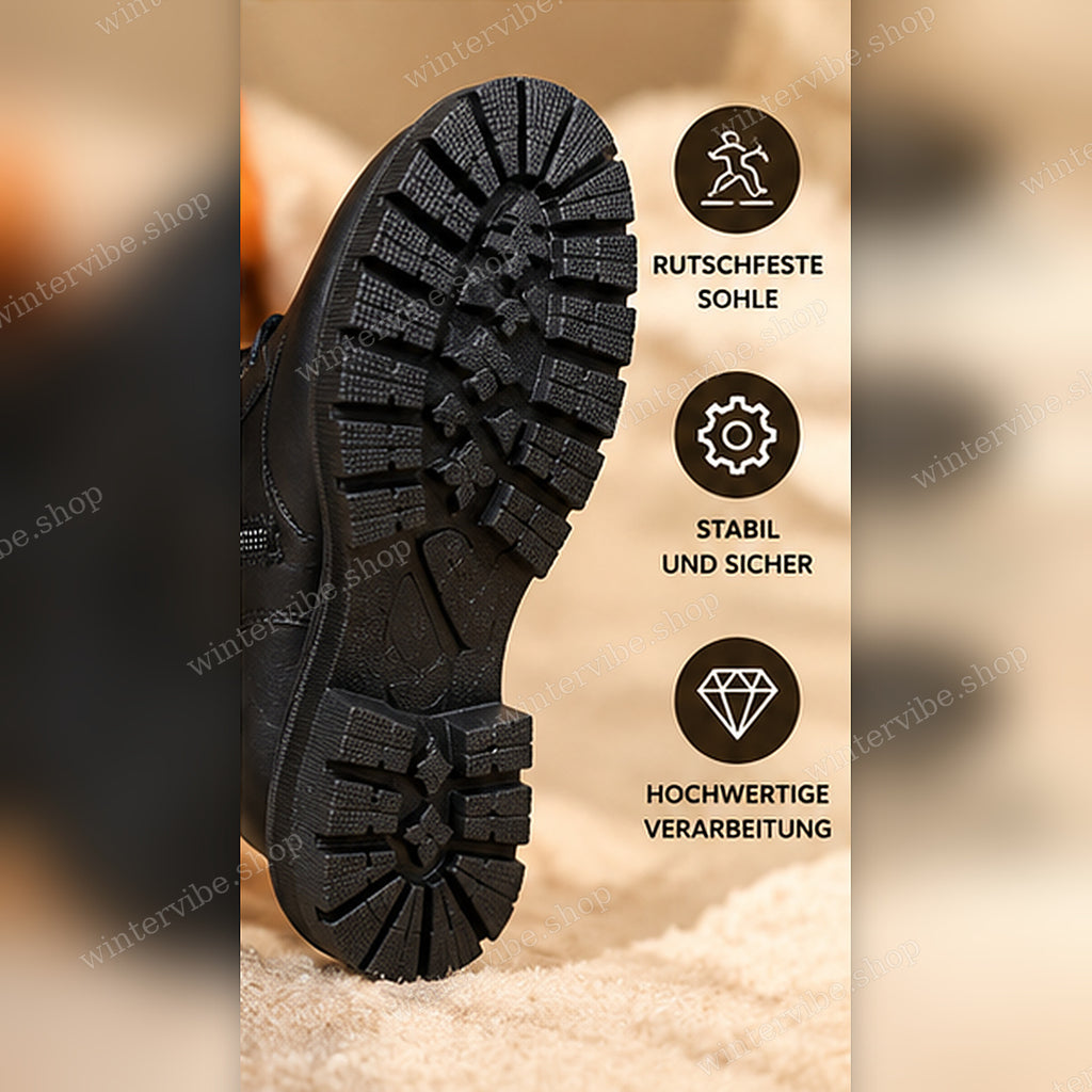 Damen Winterboots mit warmem Innenfutter – Schwarz