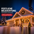 🎄 LED-Zuckerstangen-Lichterkette – 12,2 m festlicher Weihnachtszauber