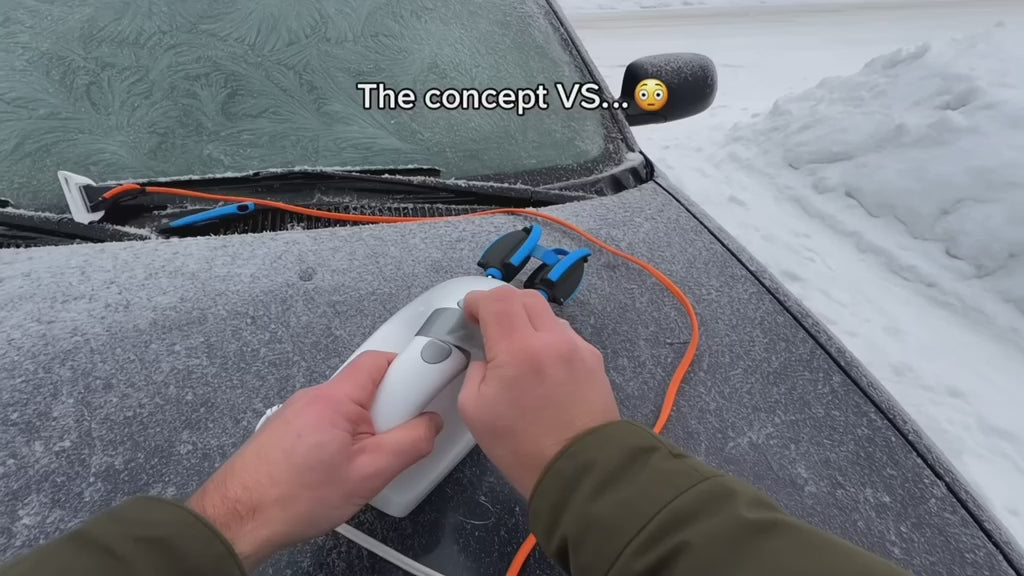 Elektrischer Auto-Eiskratzer mit rotierender Klinge – Kabellos, wiederaufladbar & leistungsstark