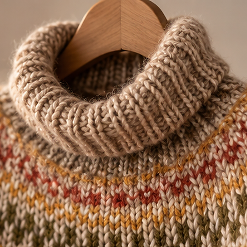 Damen-Strickpullover mit Norwegermuster – Gemütlicher Winterlook